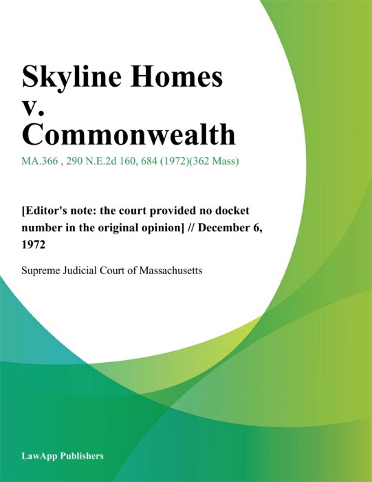 Skyline Homes v. Commonwealth