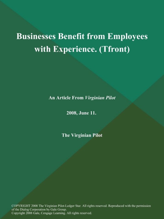 Businesses Benefit from Employees with Experience (Tfront)