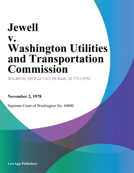 Jewell V. Washington Utilities And Transportation Commission