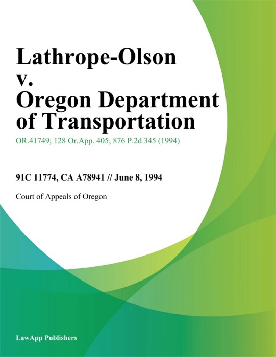 Lathrope-Olson v. Oregon Department of Transportation