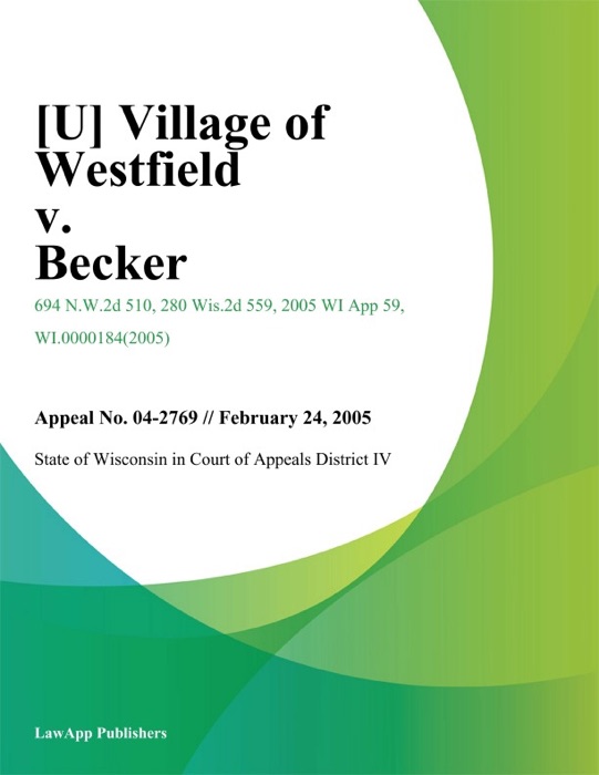 Village of Westfield v. Becker