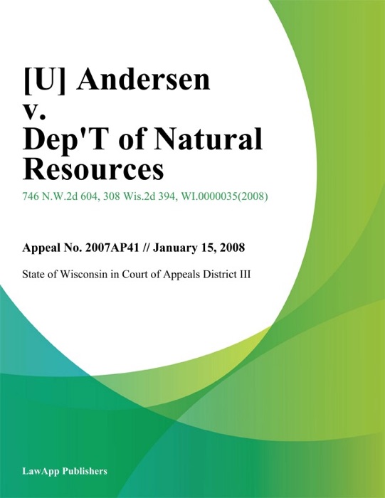 Andersen v. Dept of Natural Resources