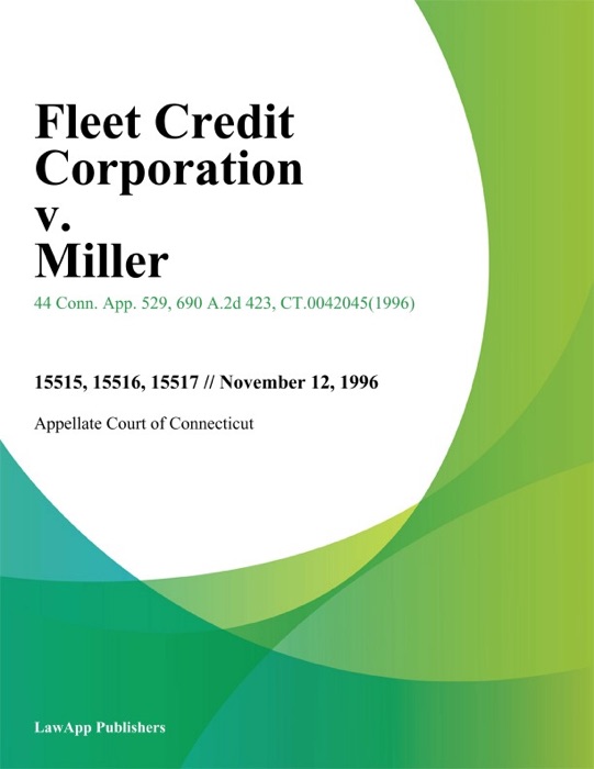 Fleet Credit Corporation v. Miller