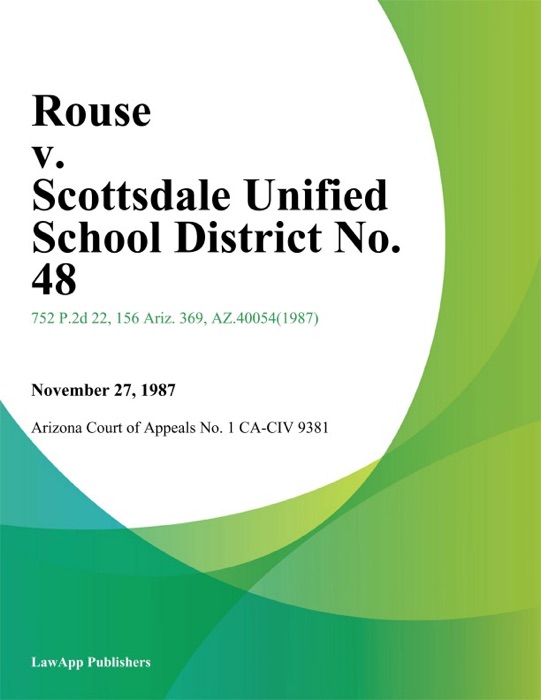 Rouse V. Scottsdale Unified School District No. 48