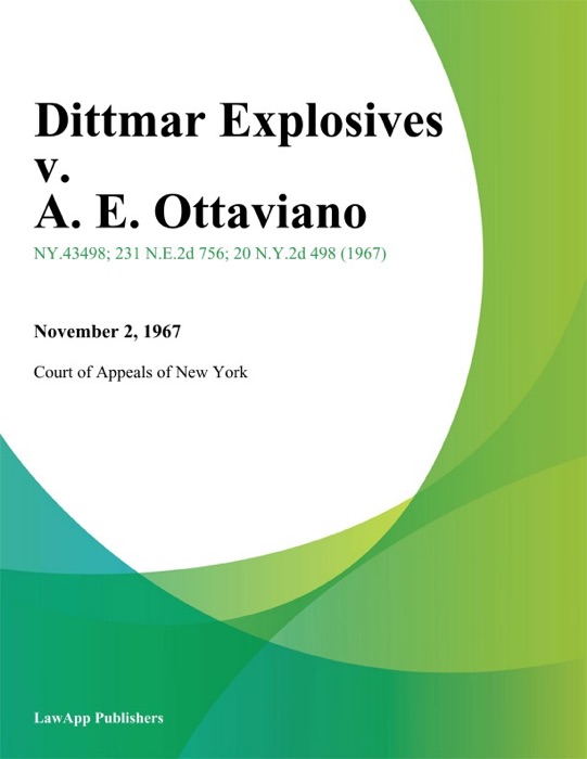 Dittmar Explosives v. A. E. Ottaviano