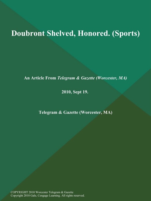 Doubront Shelved, Honored (Sports)