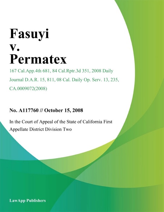 Fasuyi v. Permatex
