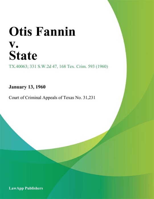 Otis Fannin v. State