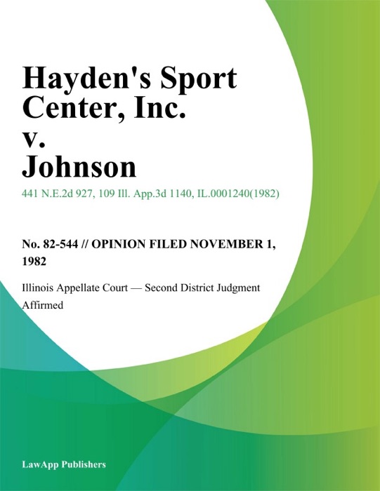 Hayden's Sport Center, Inc. v. Johnson