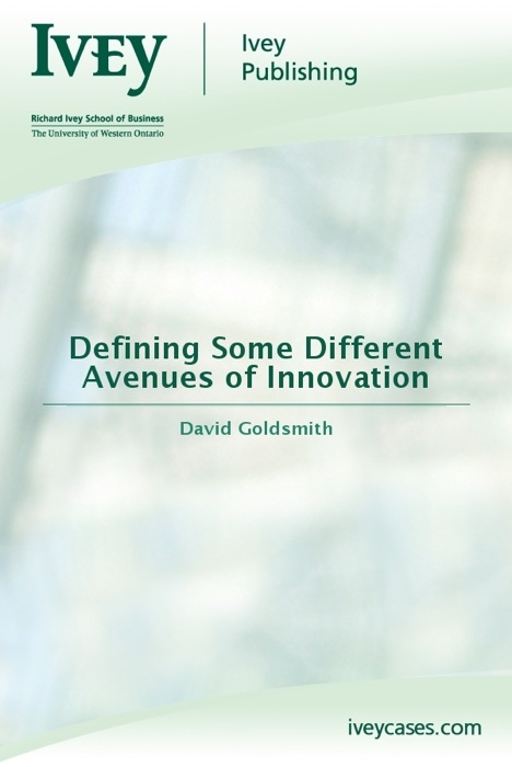Defining Some Different Avenues of Innovation