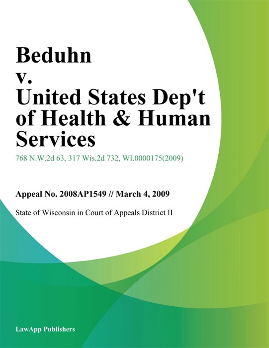 Beduhn V. United States Dep't Of Health & Human Services