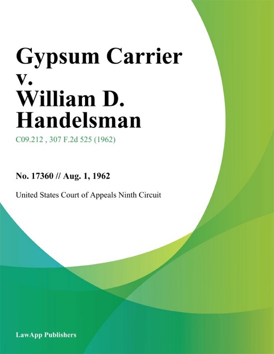 Gypsum Carrier v. William D. Handelsman