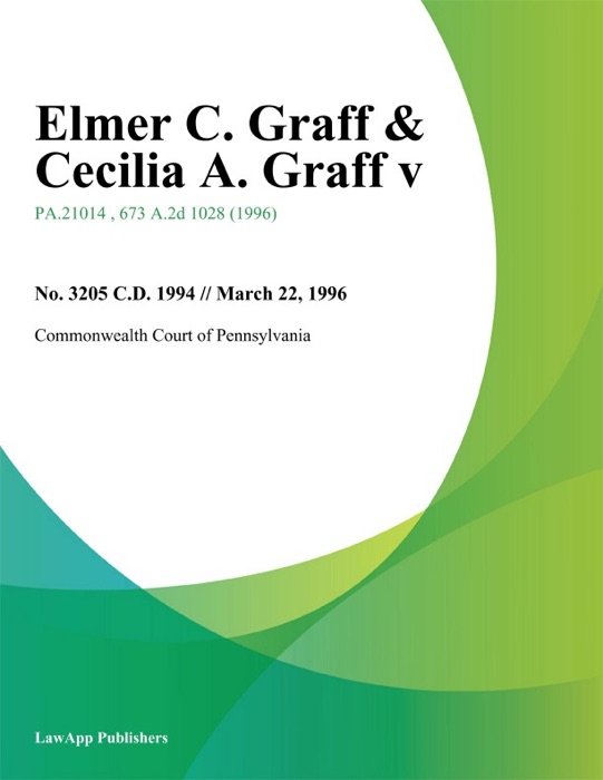 Elmer C. Graff & Cecilia A. Graff V.