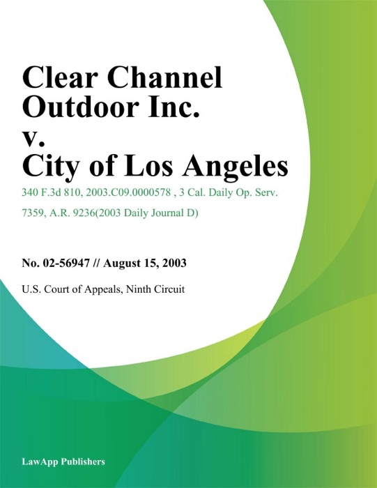 Clear Channel Outdoor Inc. v. City of Los Angeles