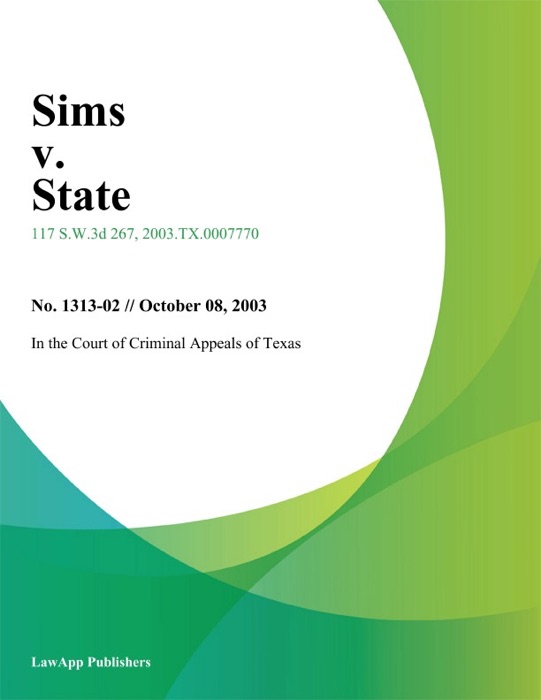 Sims V. State