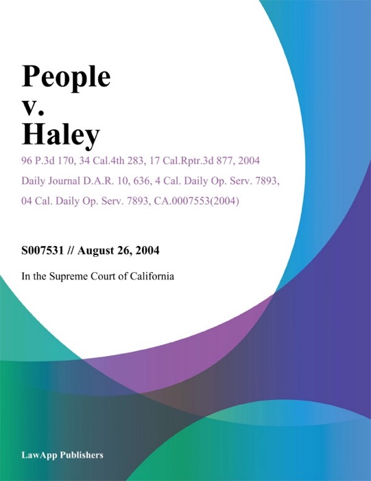 People V. Haley