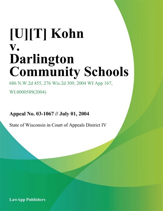 Kohn v. Darlington Community Schools