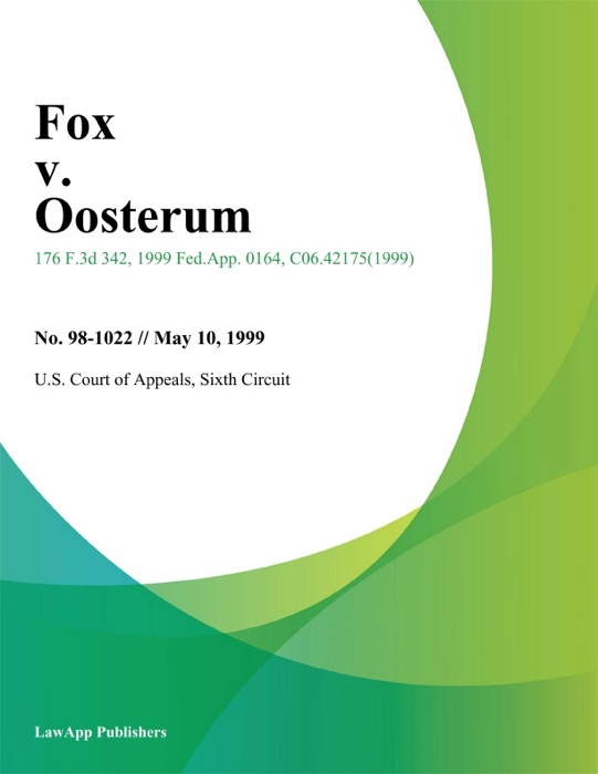 Fox V. Oosterum