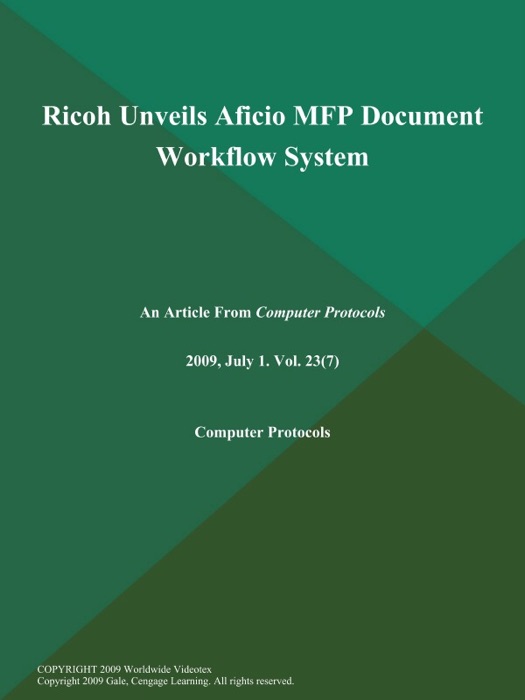 Ricoh Unveils Aficio MFP Document Workflow System