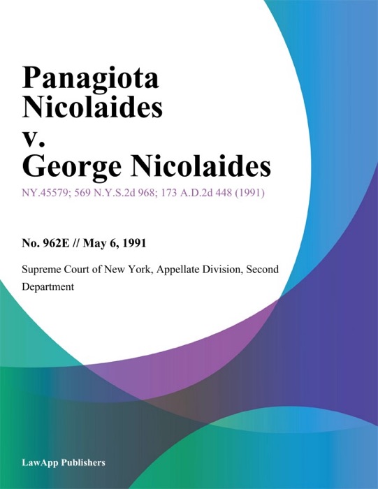 Panagiota Nicolaides v. George Nicolaides