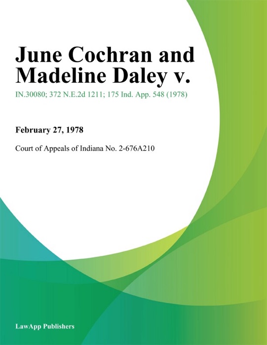 June Cochran and Madeline Daley V.