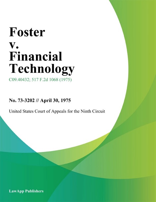 Foster v. Financial Technology