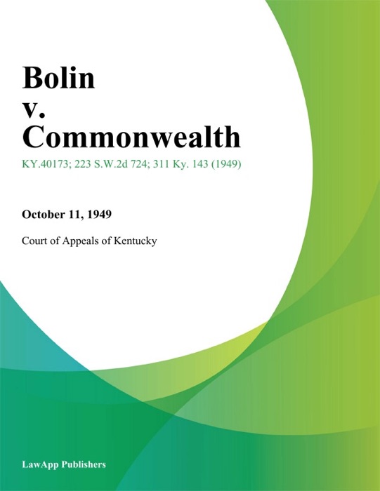 Bolin v. Commonwealth