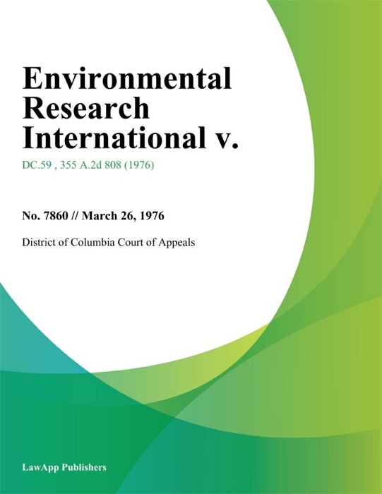 Environmental Research International V.