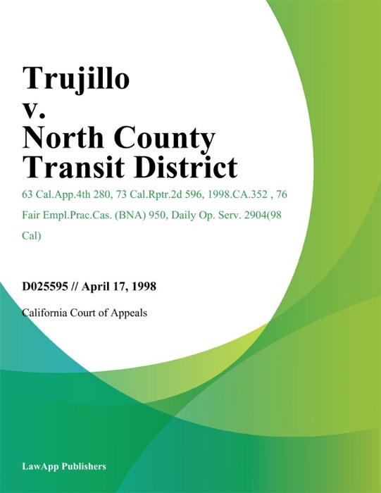 Trujillo V. North County Transit District