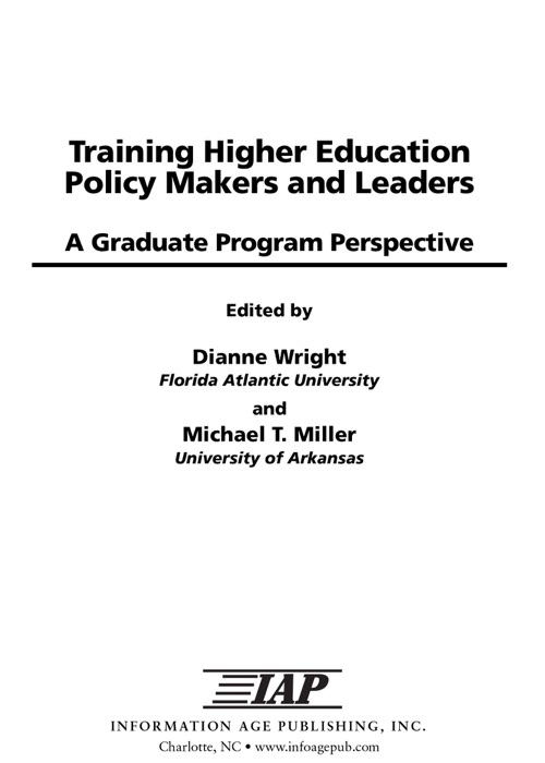 Training Higher Education Policy Makers and Leaders