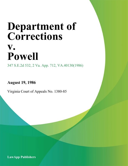 Department of Corrections v. Powell