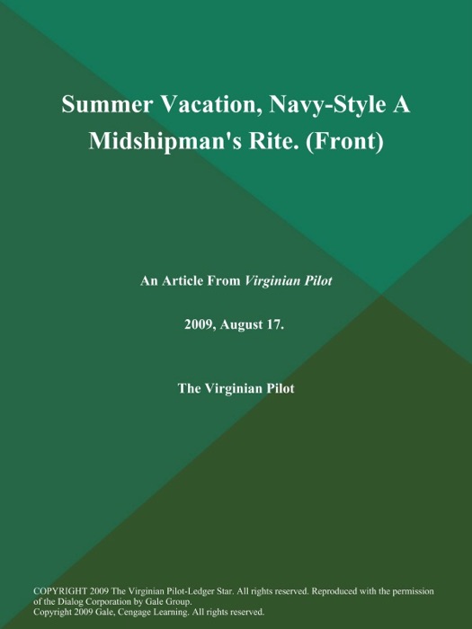 Summer Vacation, Navy-Style A Midshipman's Rite (Front)