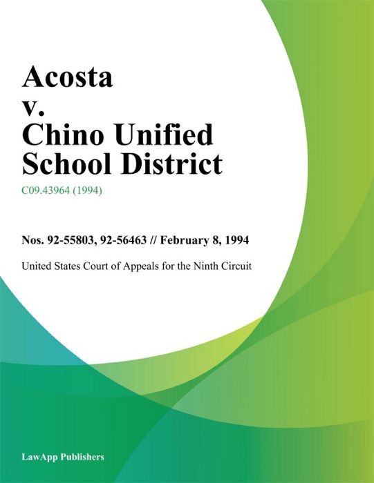 Acosta V. Chino Unified School District