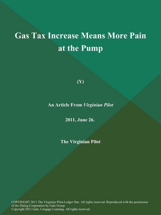 Gas Tax Increase Means More Pain at the Pump (Y)
