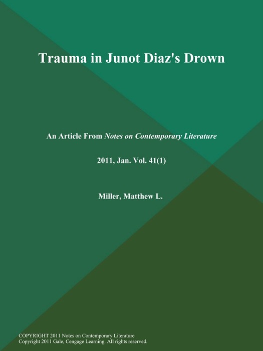 Trauma in Junot Diaz's Drown