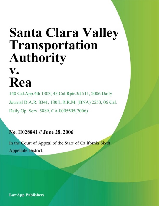 Santa Clara Valley Transportation Authority v. Rea