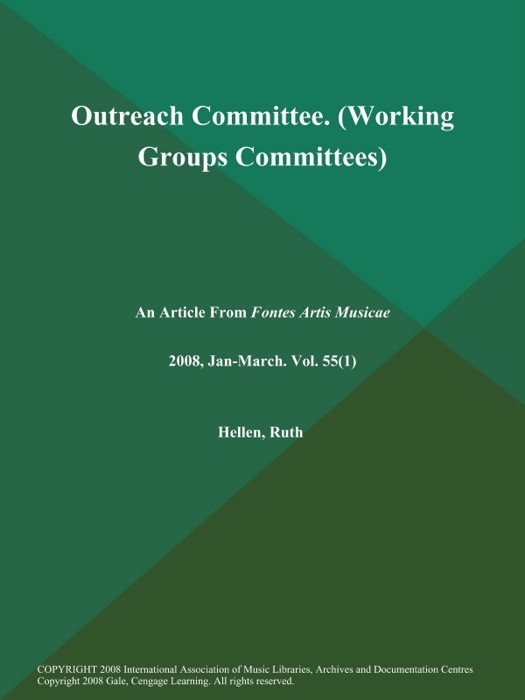 Outreach Committee (Working Groups: Committees)