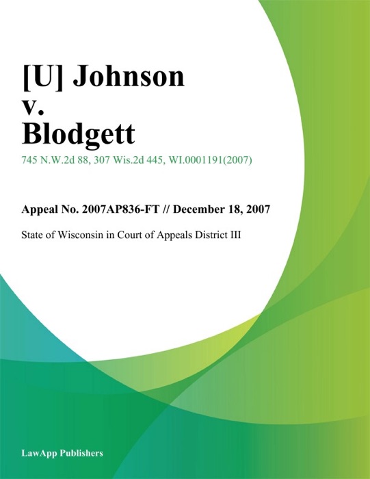 Johnson v. Blodgett