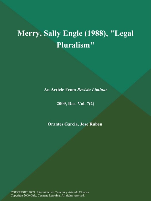 Merry, Sally Engle (1988), 