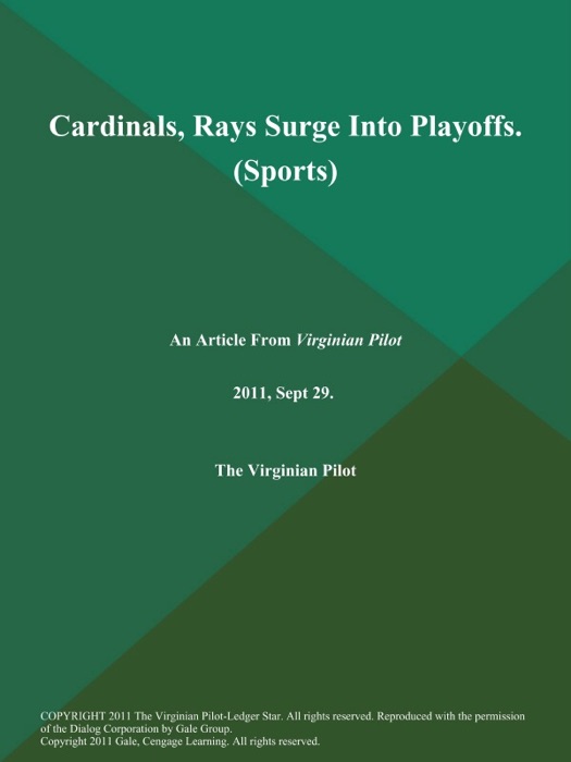 Cardinals, Rays Surge Into Playoffs (Sports)