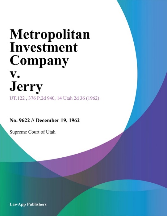 Metropolitan Investment Company v. Jerry