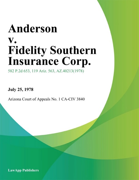 Anderson v. Fidelity Southern Insurance Corp.