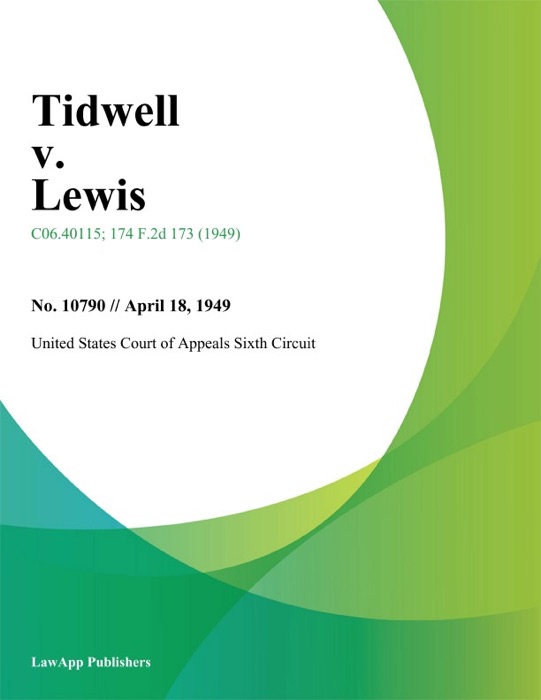 Tidwell v. Lewis