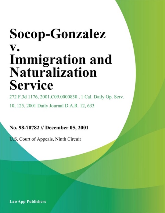 Socop-Gonzalez V. Immigration And Naturalization Service