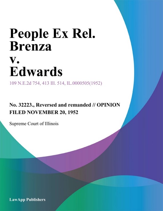 People Ex Rel. Brenza v. Edwards