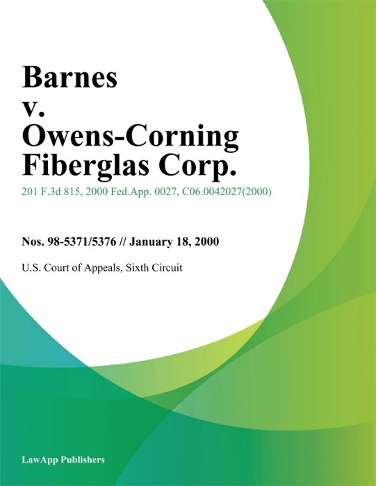 Barnes V. Owens-Corning Fiberglas Corp.