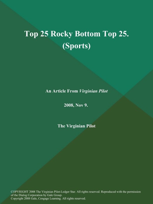 Top 25 Rocky Bottom Top 25 (Sports)