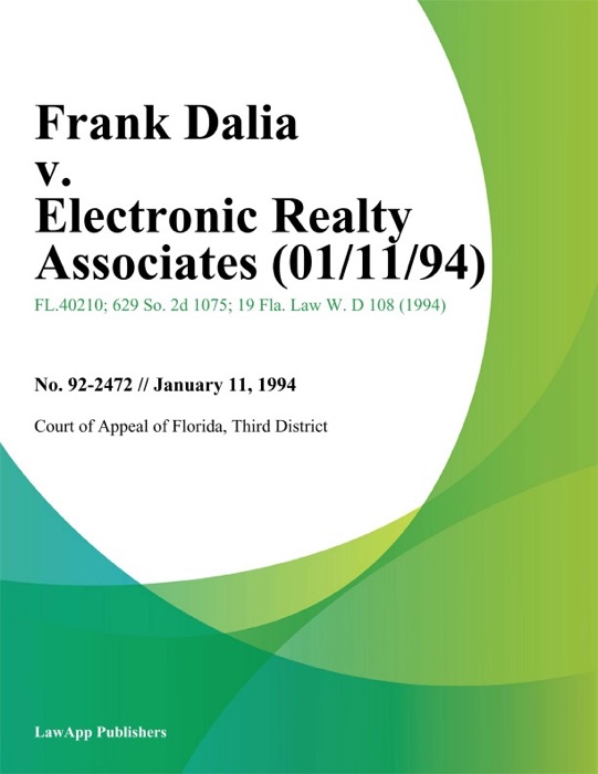 Frank Dalia v. Electronic Realty Associates
