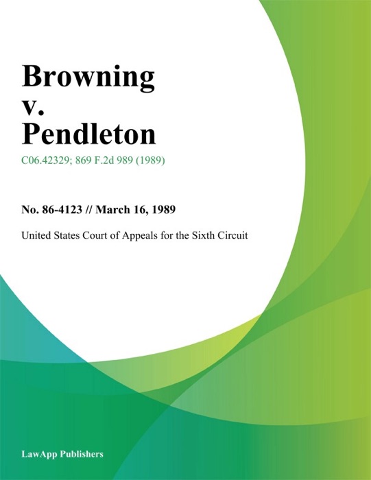 Browning V. Pendleton