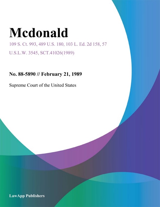 Mcdonald